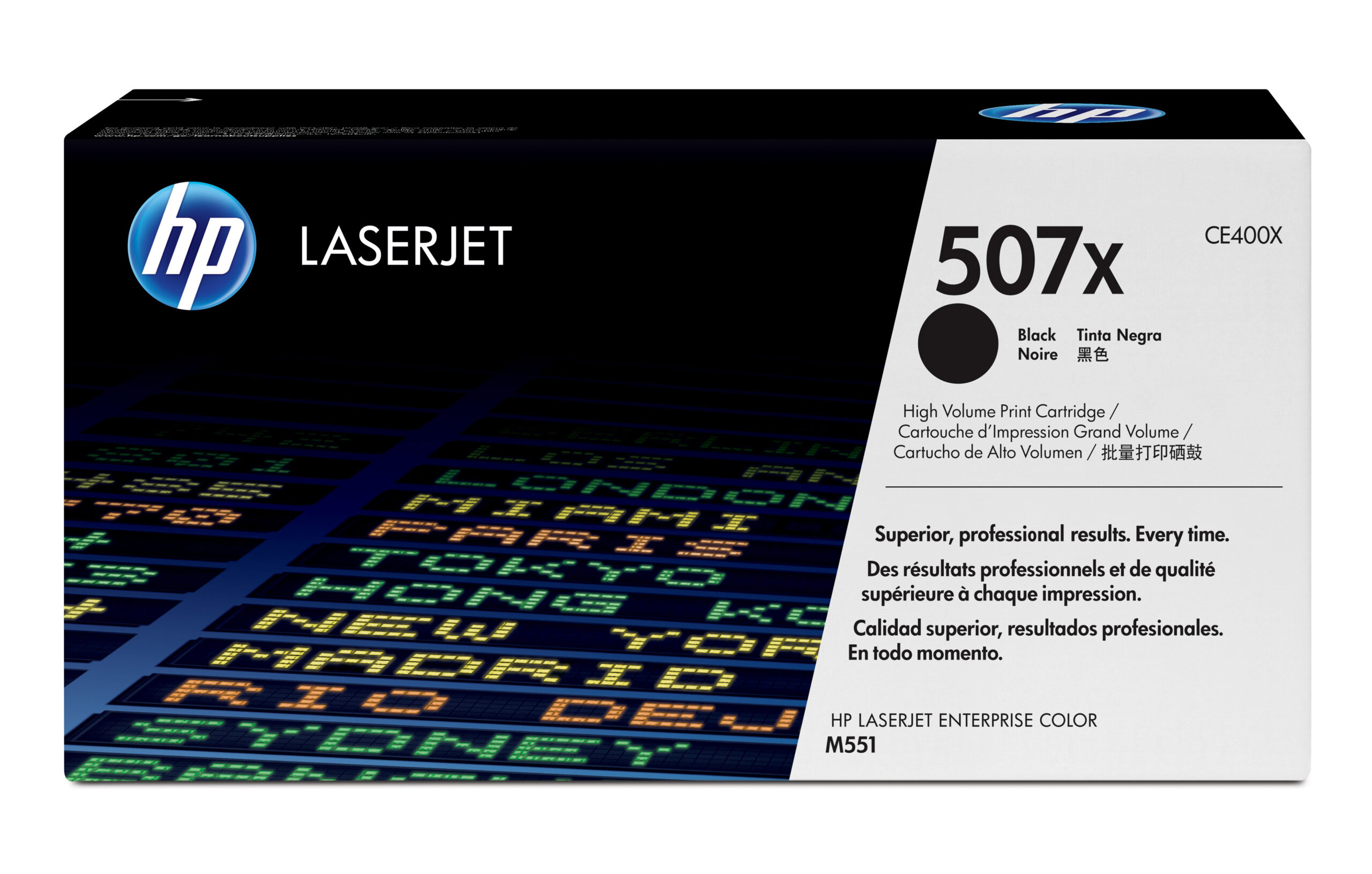 HP 507X originele high-capacity zwarte LaserJet tonercartridge - Afbeelding 2