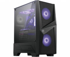 MSI MAG Forge 100M Midi Tower Zwart, Transparant