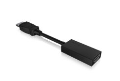 ICY BOX IB-AC508a DisplayPort HDMI Zwart