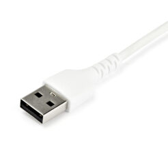 StarTech.com 2m USB-A naar USB-C Laadkabel, Robuuste Fast Charge & Sync Kabel, 3A, USB 2.0, TPE Mantel en Aramidevezels - Witte USB Oplaadkabel - Afbeelding 5
