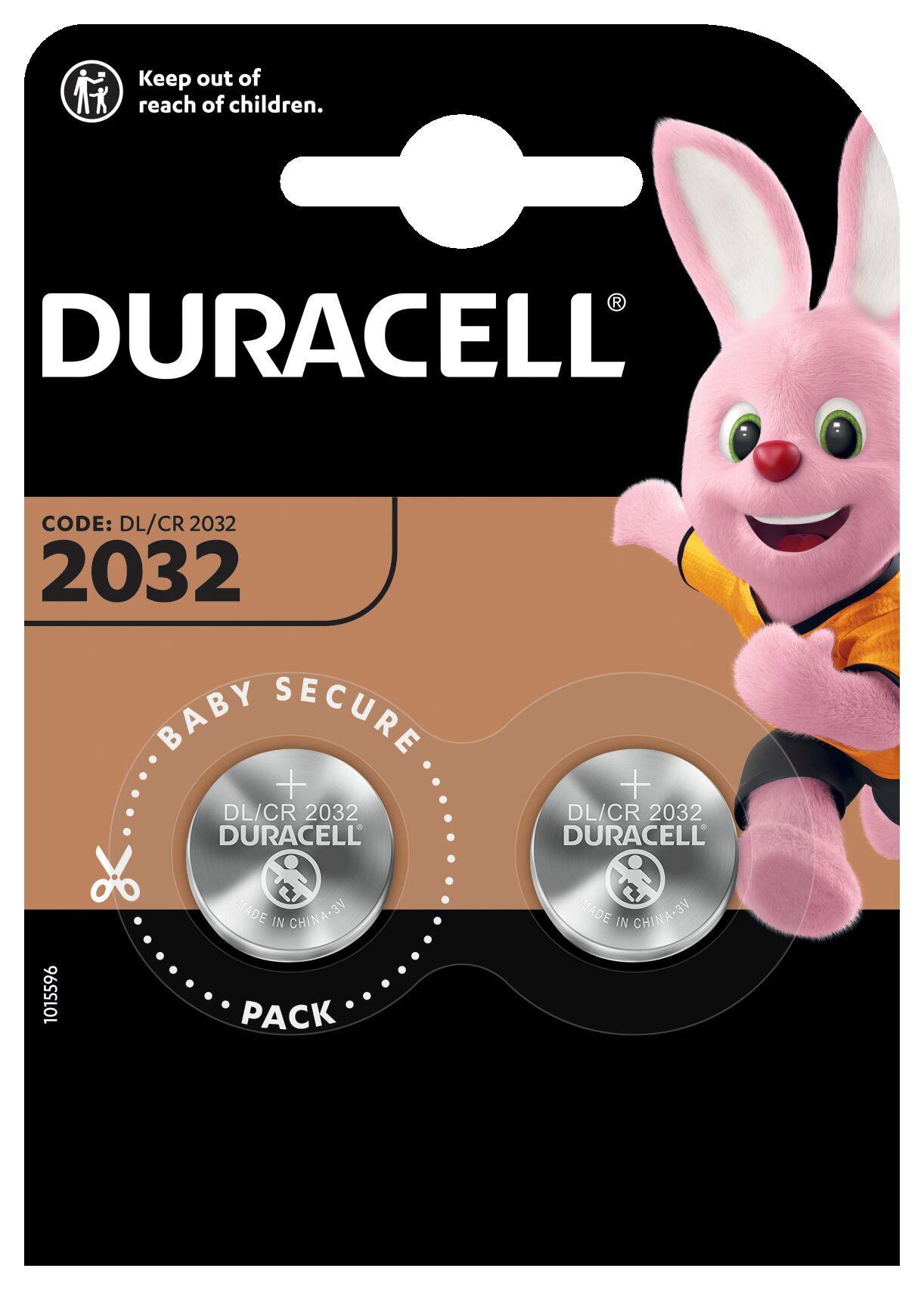 Duracell Specialty 2032 Lithium knoopcelbatterij, verpakking van 2 - Afbeelding 2
