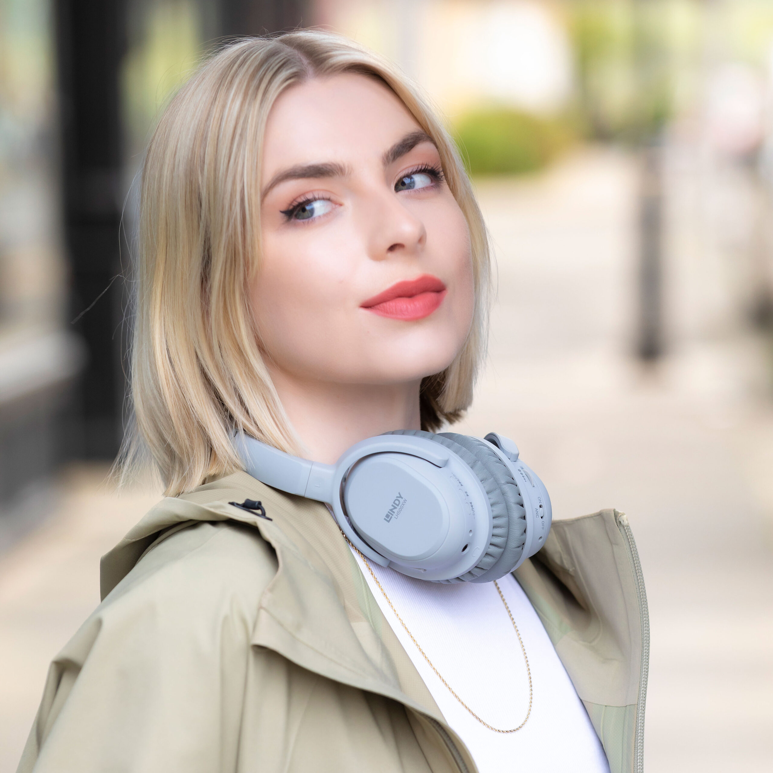 Lindy LH500XW Headset Bedraad en draadloos Hoofdband Oproepen/muziek Micro-USB Bluetooth Grijs - Afbeelding 6