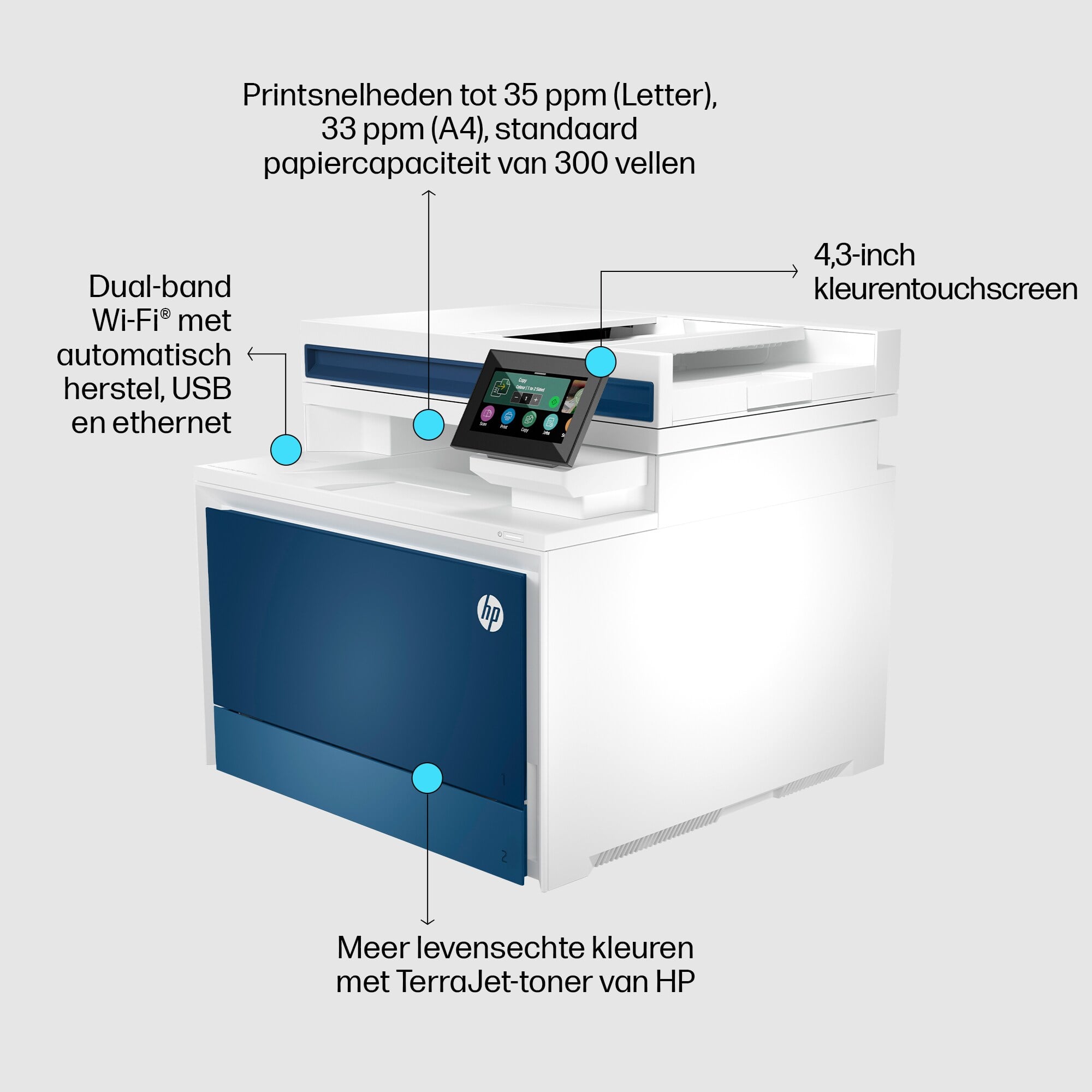 HP Color LaserJet Pro MFP 4302fdw printer - Afbeelding 14