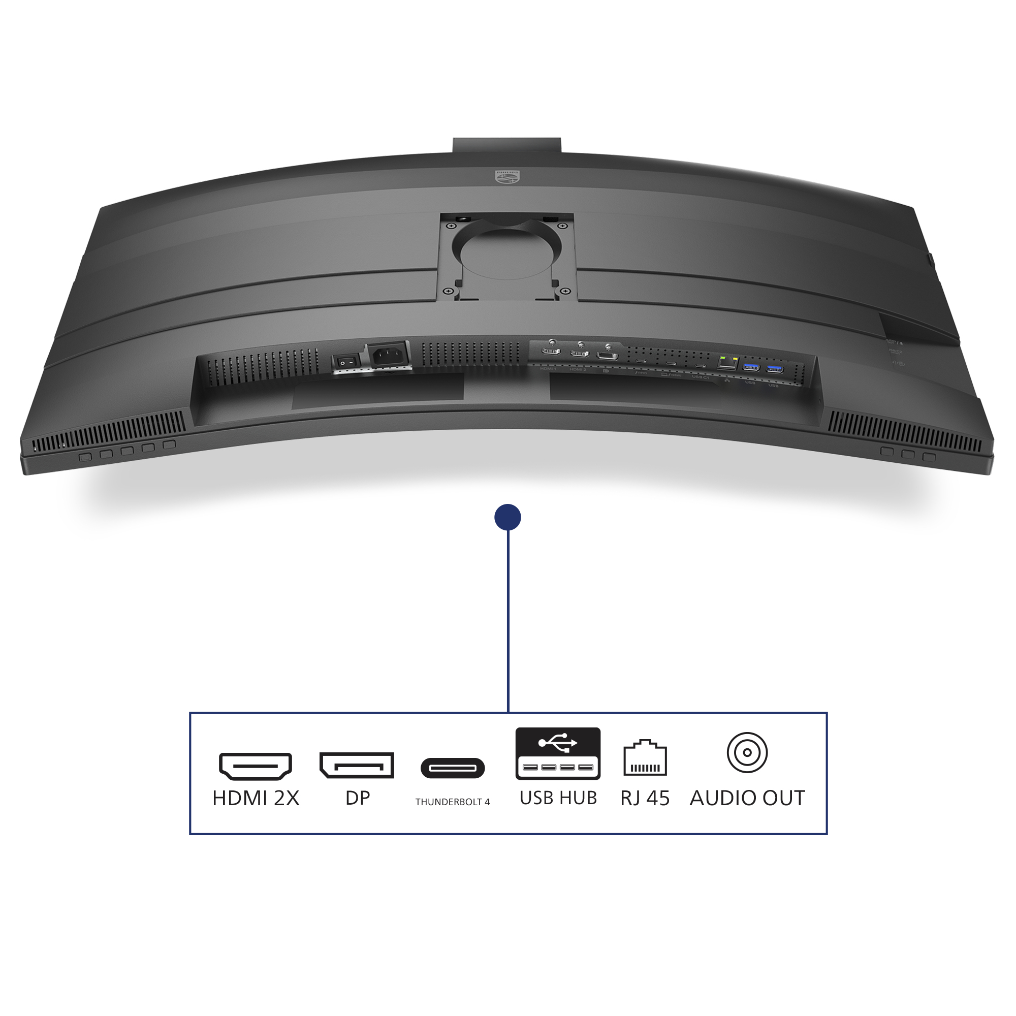 Philips 49B2U6903CH/00 computer monitor 124,5 cm (49") 5120 x 1440 Pixels Dual QHD LCD Grijs - Afbeelding 7