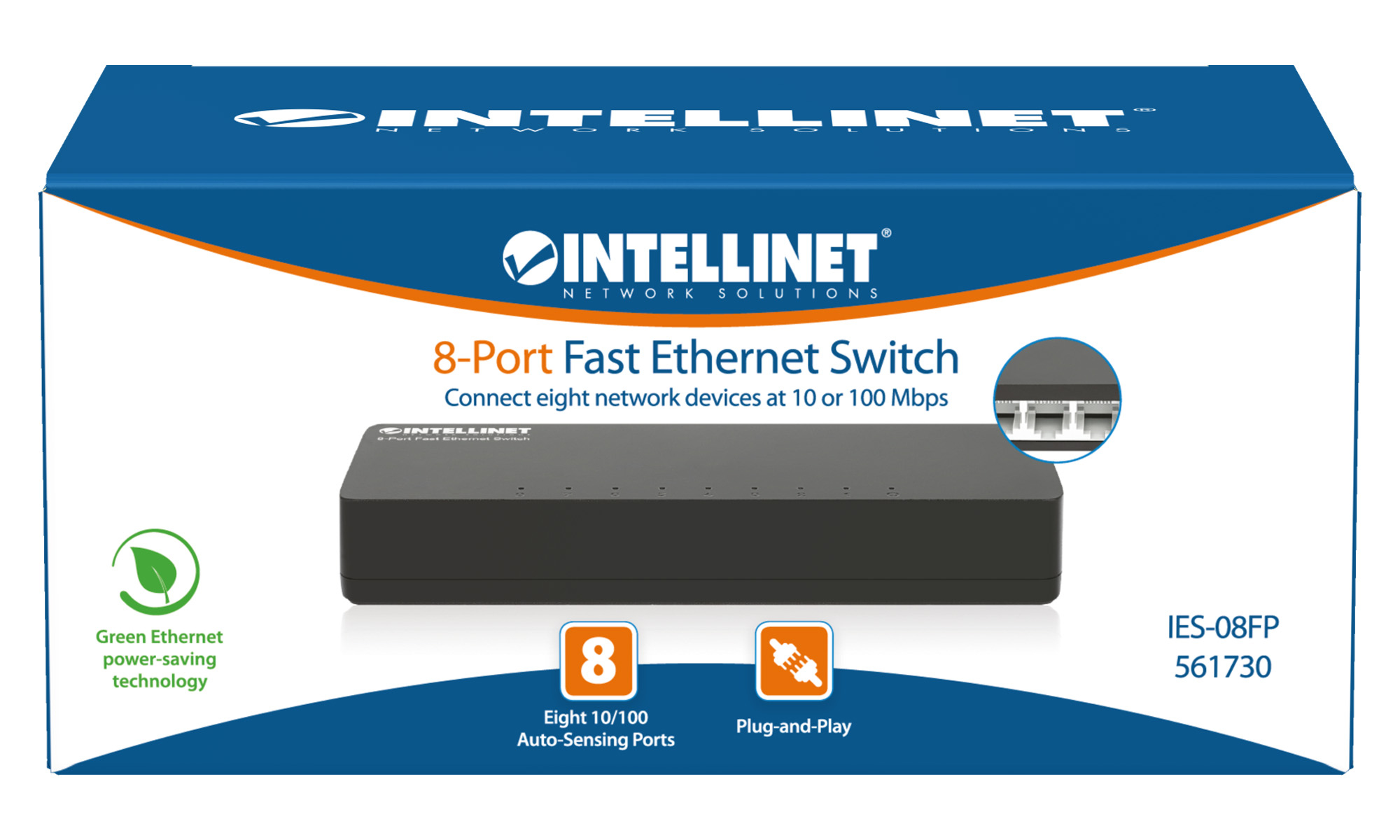 Intellinet 561730 netwerk-switch Fast Ethernet (10/100) Zwart - Afbeelding 10