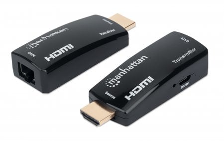 Manhattan 207539 audio/video extender AV-zender & ontvanger Zwart - Afbeelding 3