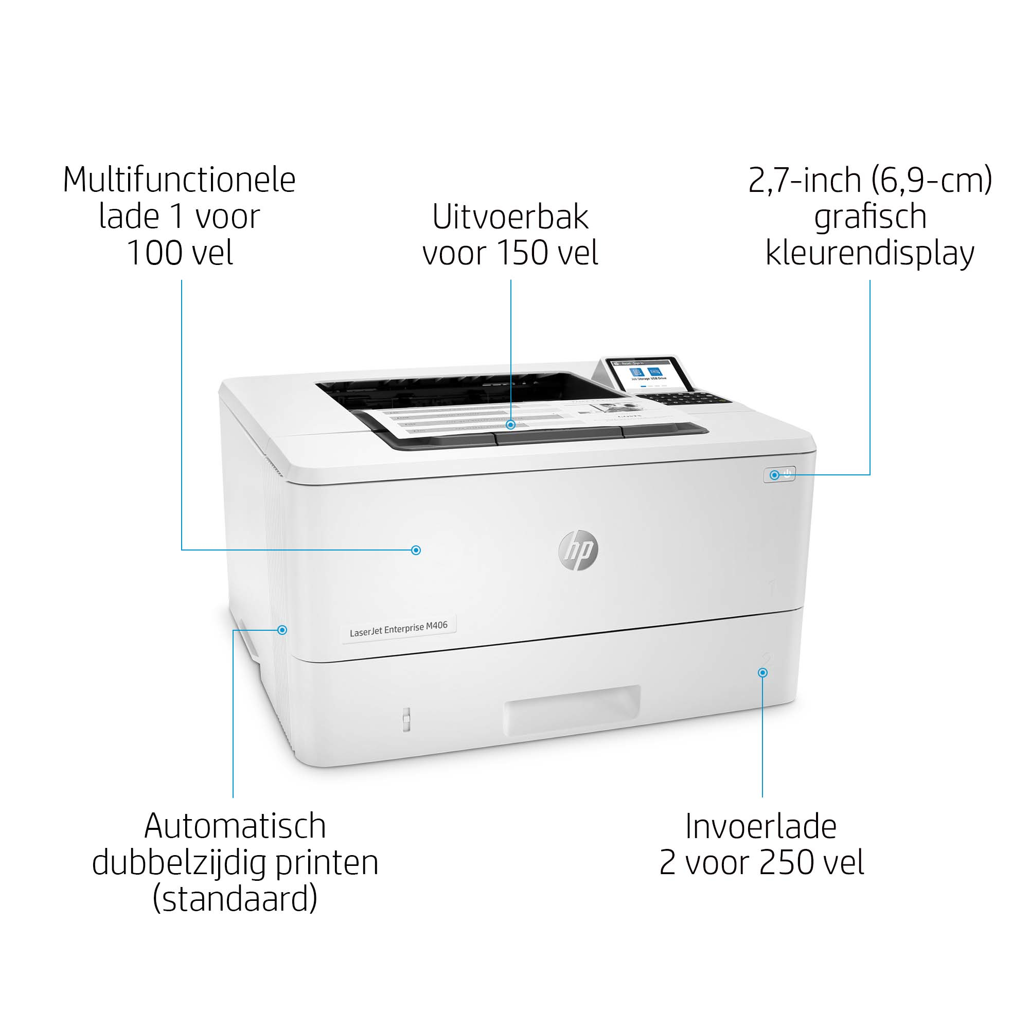 HP LaserJet Enterprise M406dn - Afbeelding 12