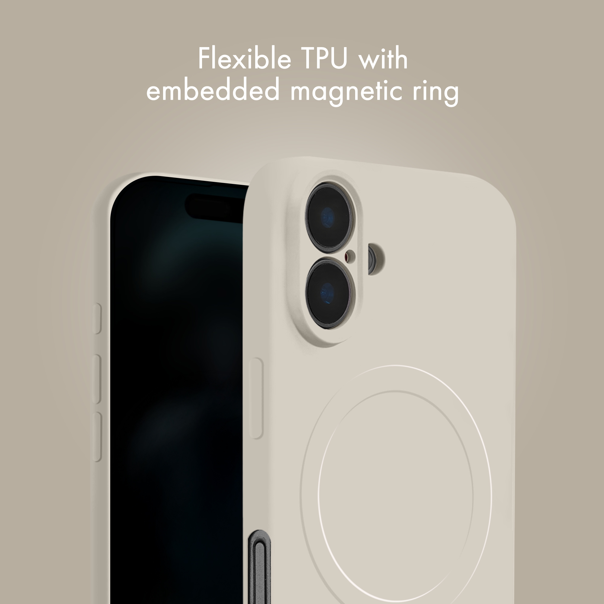 My Style Protective Flex Magsafe Compatible Case for Samsung Galaxy S25+ 5G Antique White - Afbeelding 5
