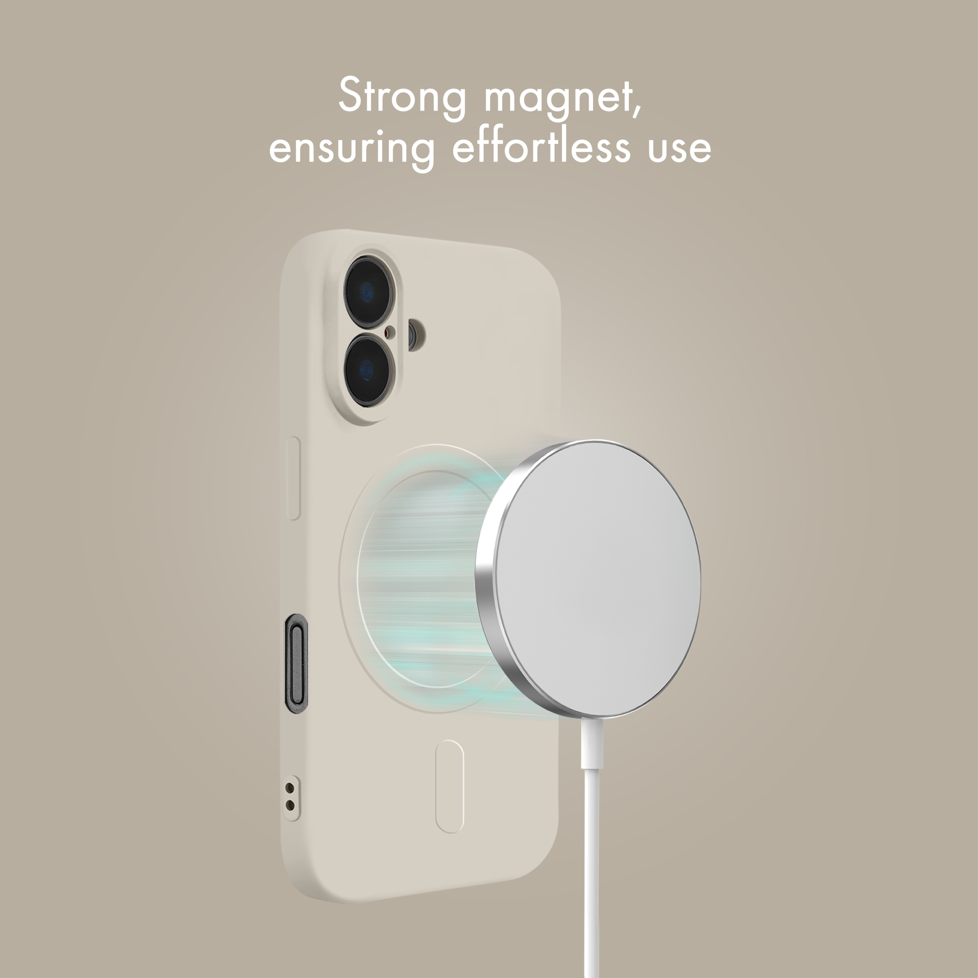 My Style Protective Flex Magsafe Compatible Case for Samsung Galaxy S25+ 5G Antique White - Afbeelding 8