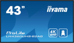 iiyama LH4360UHS-B2AG beeldkrant Digitaal A-kaart 108 cm (42.5") LED Wifi 500 cd/m² 4K Ultra HD Zwart Type processor Android 11 24/7