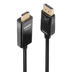 Lindy 40925 video kabel adapter 1 m DisplayPort HDMI Zwart - Afbeelding 2