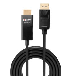 Lindy 40925 video kabel adapter 1 m DisplayPort HDMI Zwart - Afbeelding 3