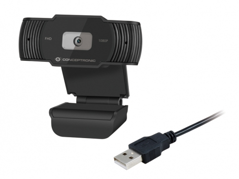 Conceptronic AMDIS04B webcam 1920 x 1080 Pixels USB 2.0 Zwart - Afbeelding 4