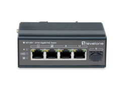 LevelOne IGP-0501 netwerk-switch Gigabit Ethernet (10/100/1000) Power over Ethernet (PoE) Zwart