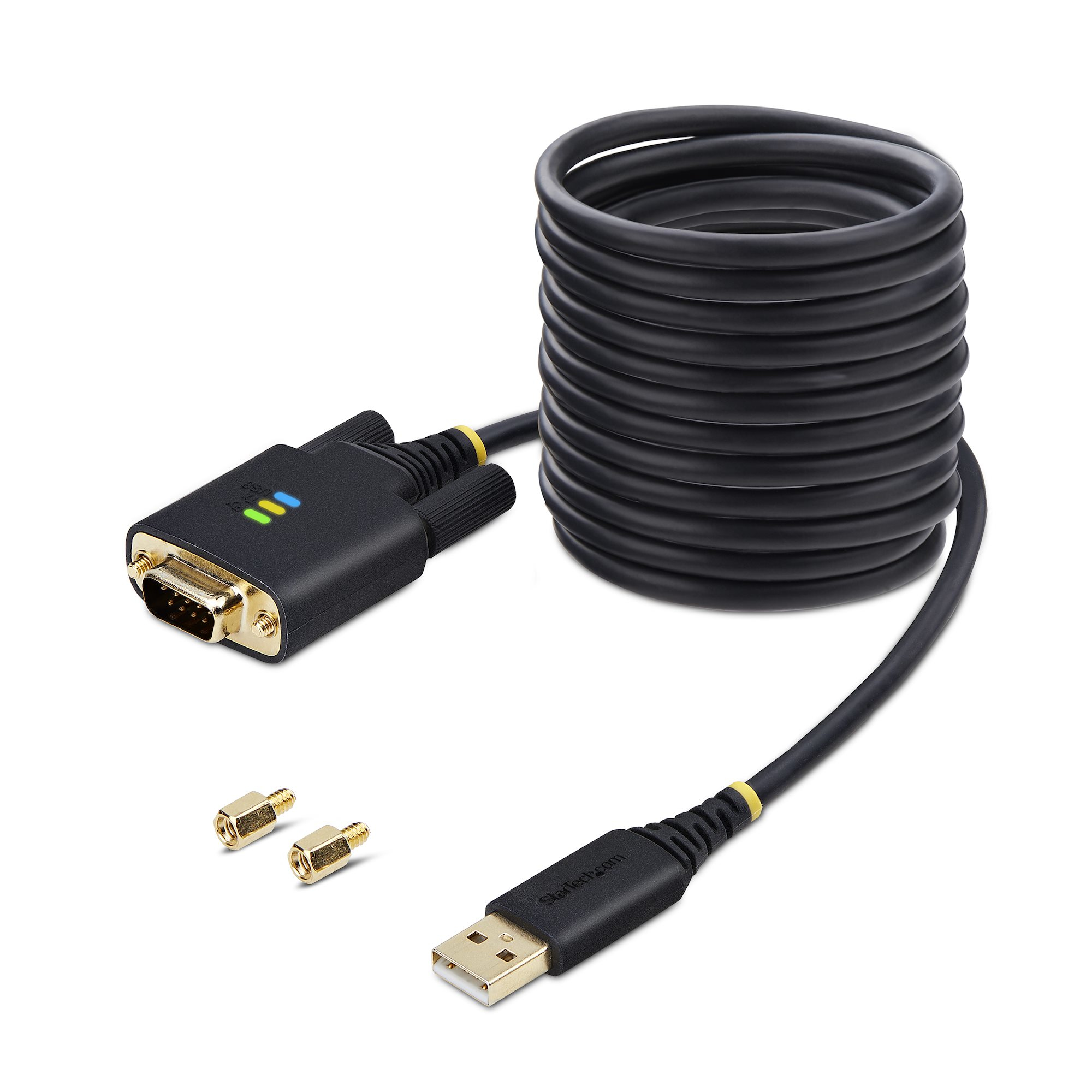 StarTech.com 3m USB naar Seriëel Adapter Kabel, COM Retention, Verwisselbare DB9 Schroeven/Moeren, USB-A naar RS232 DB9 Converter, FTDI IC, ESD Bescherming, Windows/macOS/Linux - Afbeelding 10