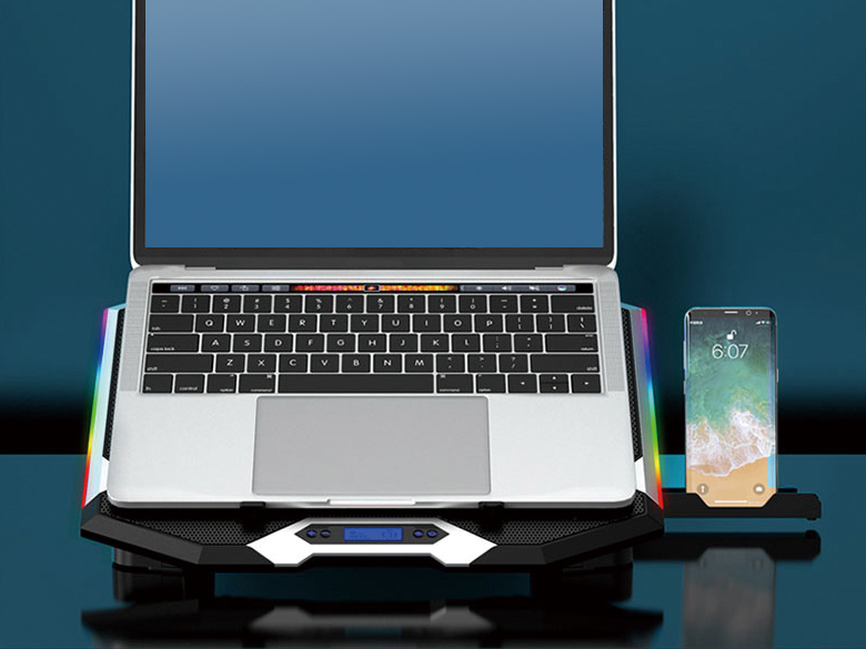 Conceptronic THYIA01B laptop cooling pad 43,2 cm (17") Grijs - Afbeelding 4