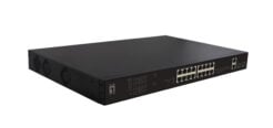 LevelOne FGP-2031 netwerk-switch Unmanaged Fast Ethernet (10/100) Power over Ethernet (PoE) 1U Zwart