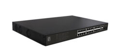 LevelOne GEP-2821 netwerk-switch Unmanaged Gigabit Ethernet (10/100/1000) Power over Ethernet (PoE) 1U Zwart