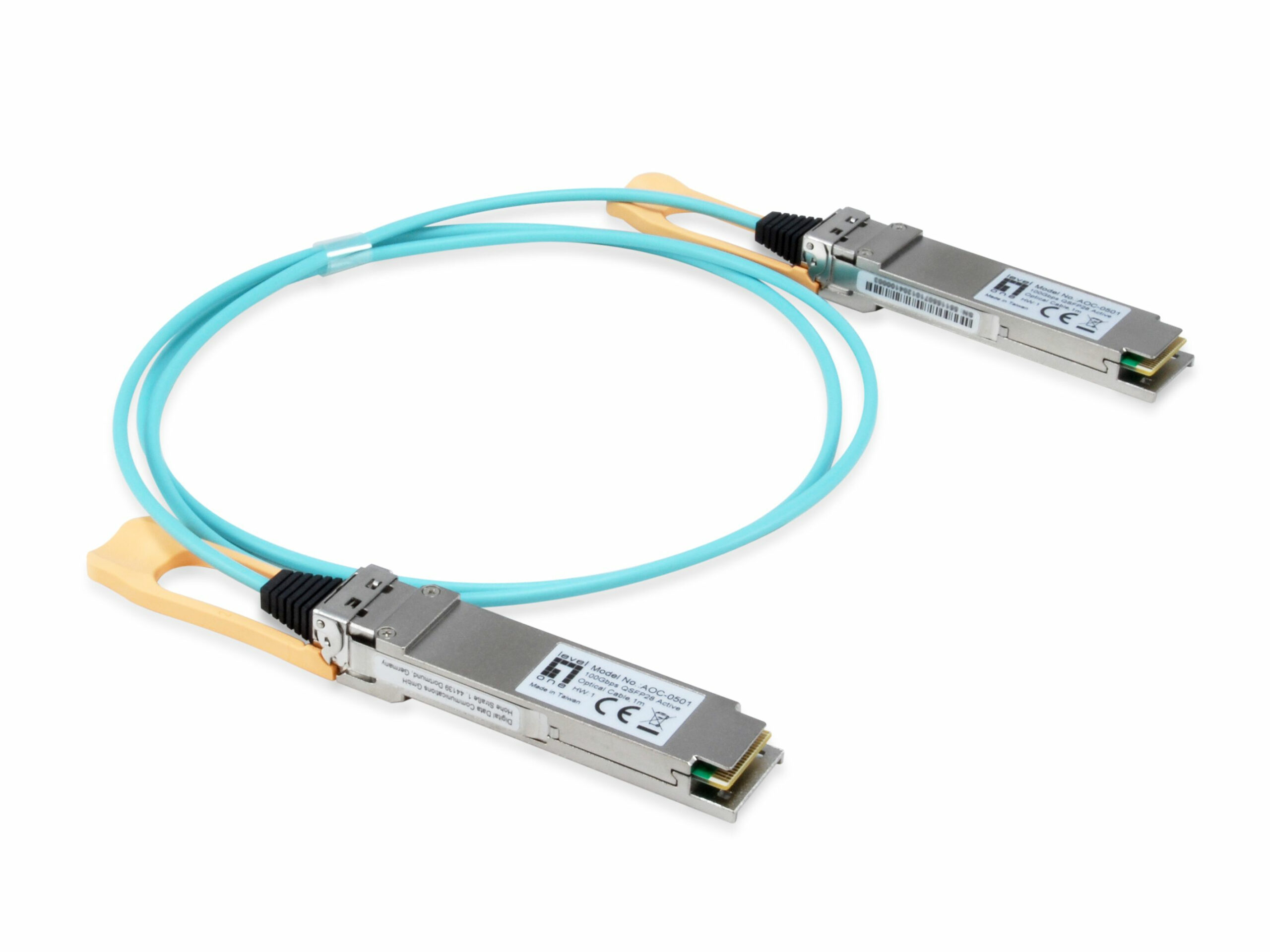 LevelOne AOC-0501 netwerk transceiver module Vezel-optiek 103100 Mbit/s QSFP28 850 nm - Afbeelding 2