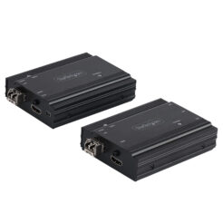 StarTech.com 4K HDMI KVM Extender over Glasvezel/FIber, HDMI Video & USB Remote KVM Switch/Console Extender tot 300m (MultiMode), 2x 10G MMF SFP+ modules, KVM Extension Kit (TX/RX)