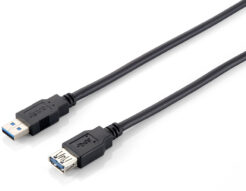 Equip 128399 USB 3.0 verlengkabel, A/M naar A/F, 3,0 m, 5Gbps, zwart