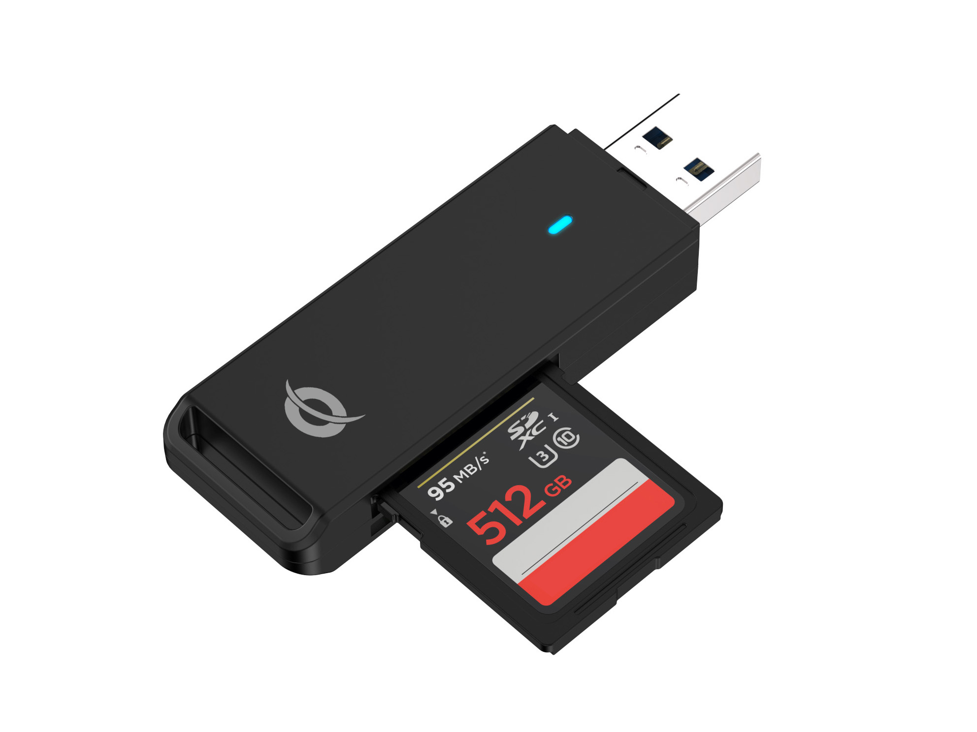 Conceptronic BIAN02B geheugenkaartlezer USB 3.2 Gen 1 (3.1 Gen 1) Type-A Zwart - Afbeelding 5