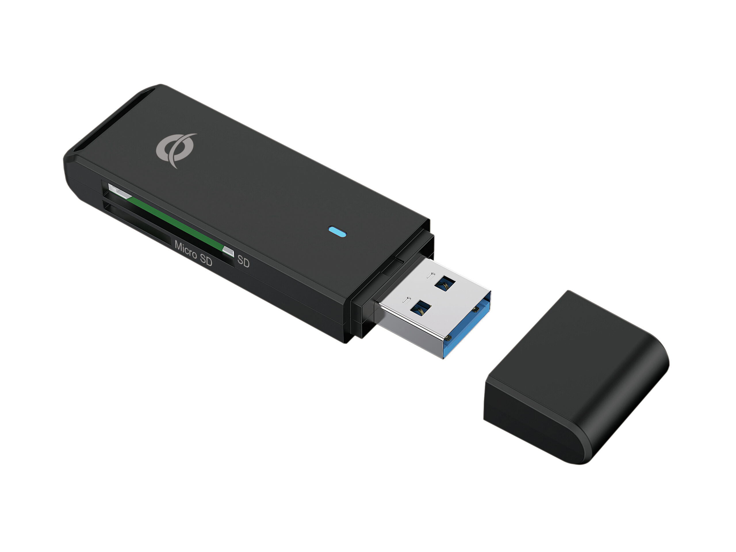 Conceptronic BIAN02B geheugenkaartlezer USB 3.2 Gen 1 (3.1 Gen 1) Type-A Zwart