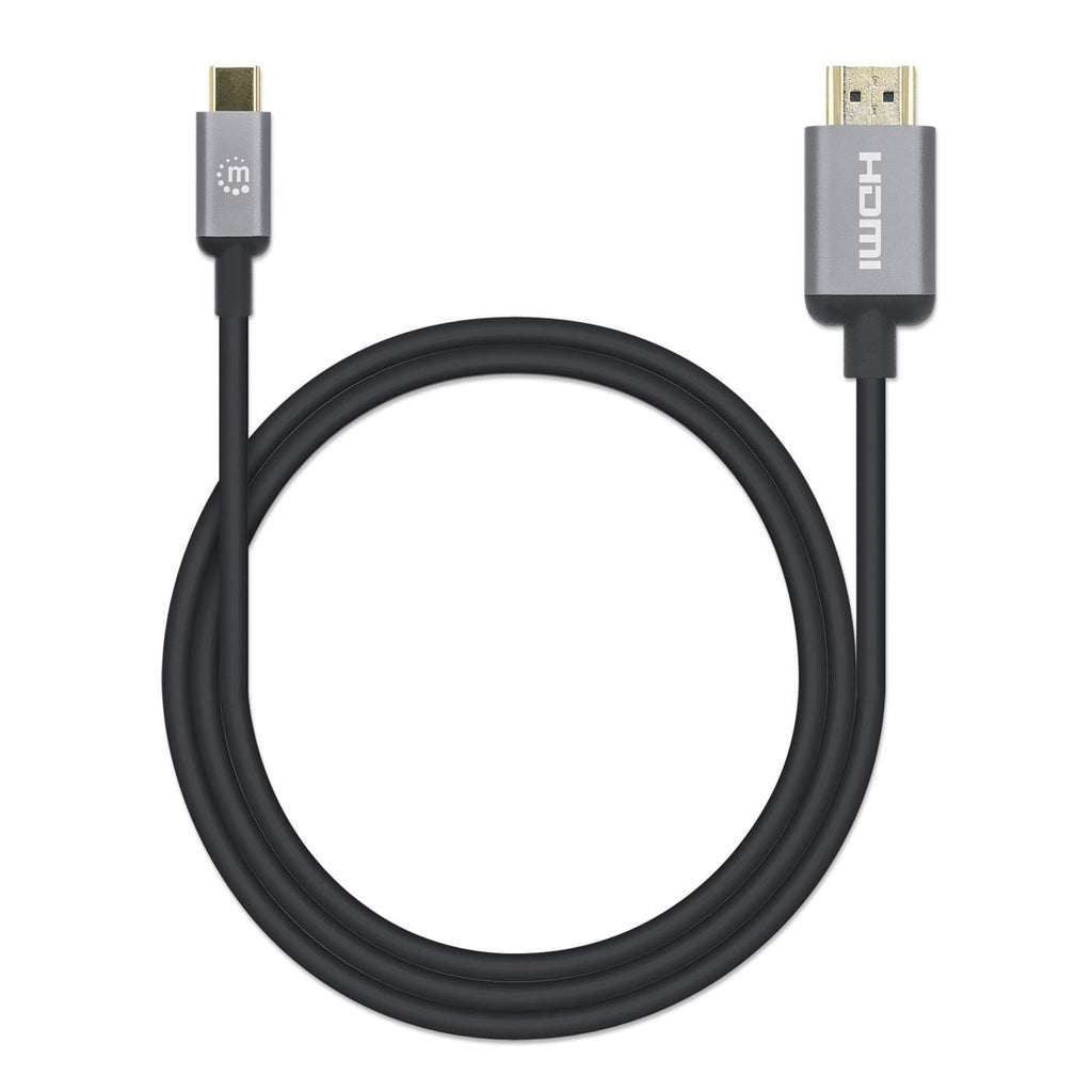 Manhattan 153591 video kabel adapter 1 m HDMI Type A (Standaard) USB Type-C Zwart, Grijs - Afbeelding 6
