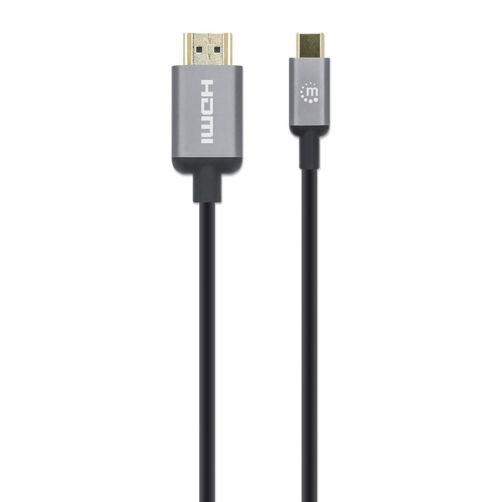 Manhattan 153591 video kabel adapter 1 m HDMI Type A (Standaard) USB Type-C Zwart, Grijs - Afbeelding 5