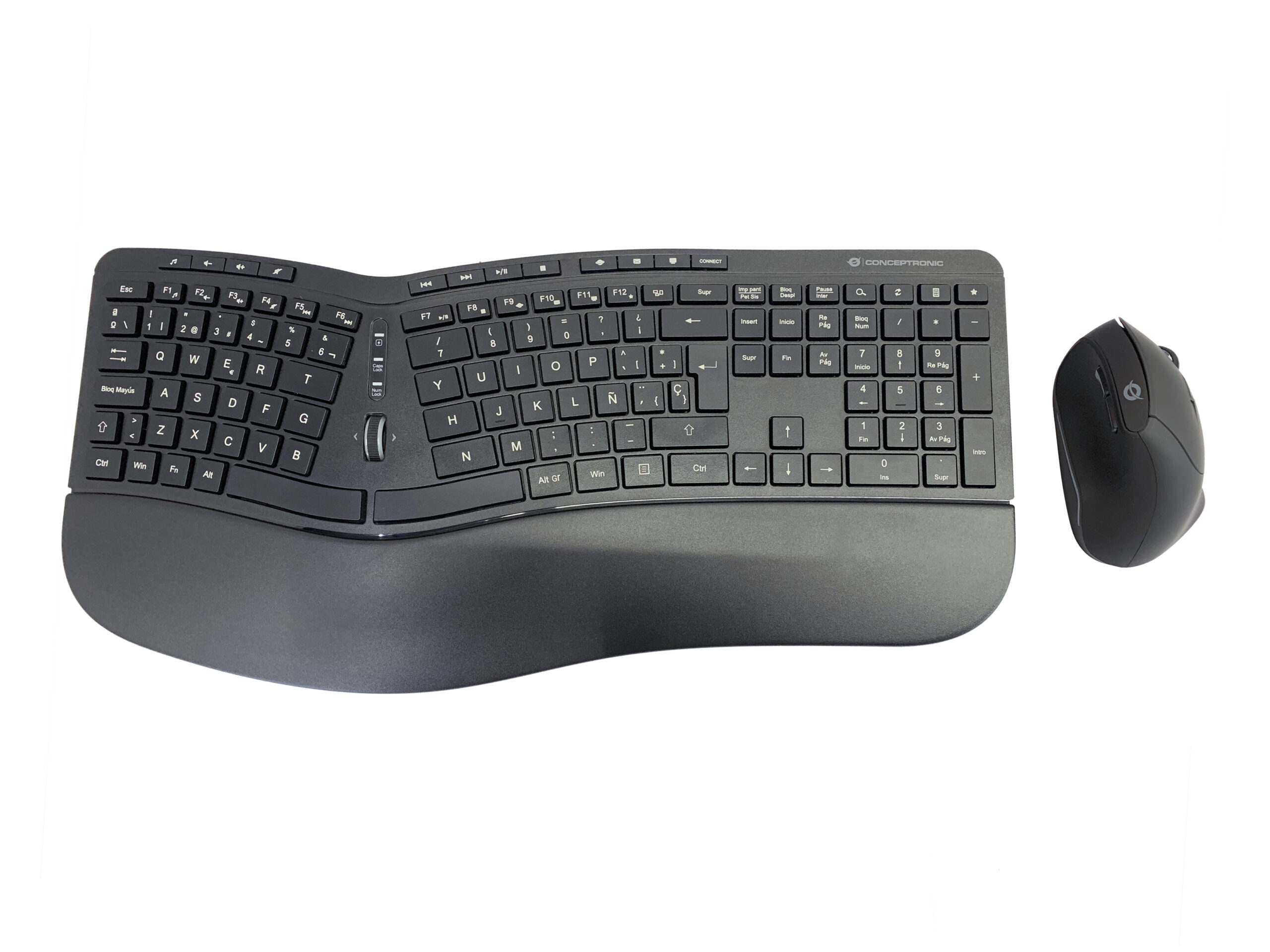 Conceptronic ORAZIO02ES toetsenbord Inclusief muis Kantoor RF Draadloos QWERTY Spaans Zwart - Afbeelding 2