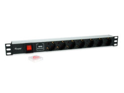 Equip 333309 energiedistributie 7 AC-uitgang(en) 1U Zwart, Zilver - Afbeelding 3
