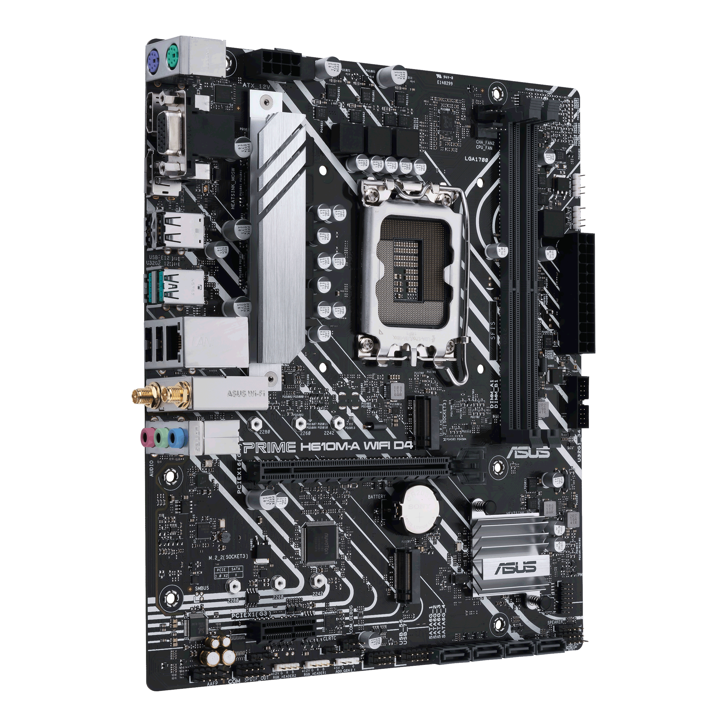 ASUS PRIME H610M-A WIFI D4 Intel H610 LGA 1700 micro ATX - Afbeelding 3