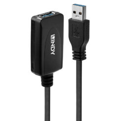 Lindy 43155 USB-kabel USB 3.2 Gen 1 (3.1 Gen 1) 5 m USB A 5 Gbit/s Zwart - Afbeelding 2
