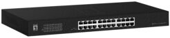 LevelOne Switch 24x GE GEU-2431 19" Rack Mount Kit Unmanaged Gigabit Ethernet (10/100/1000) 1U Zwart