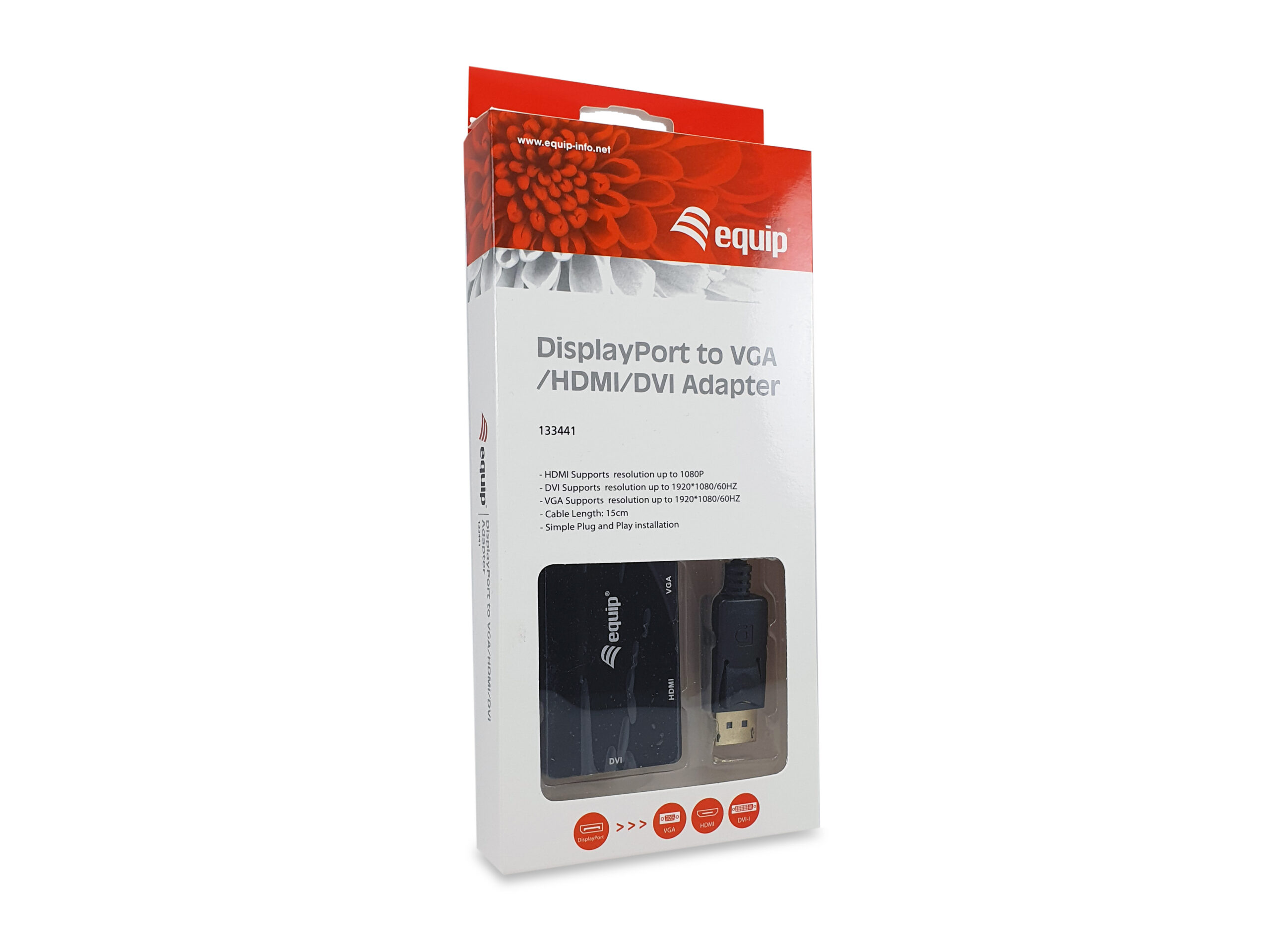 Equip DisplayPort naar VGA / HDMI / DVI adapter - Afbeelding 5