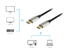Equip 119265 DisplayPort 1.4 Premium kabel, 5,0 m, 8K/60Hz - Afbeelding 5