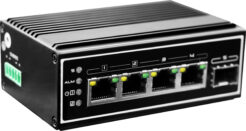 LevelOne IGP-0502 netwerk-switch Unmanaged Gigabit Ethernet (10/100/1000) Power over Ethernet (PoE) Zwart