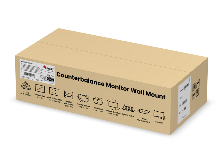 Equip 17“-32” Dubbele TV Monitor Wandsteun - Afbeelding 9