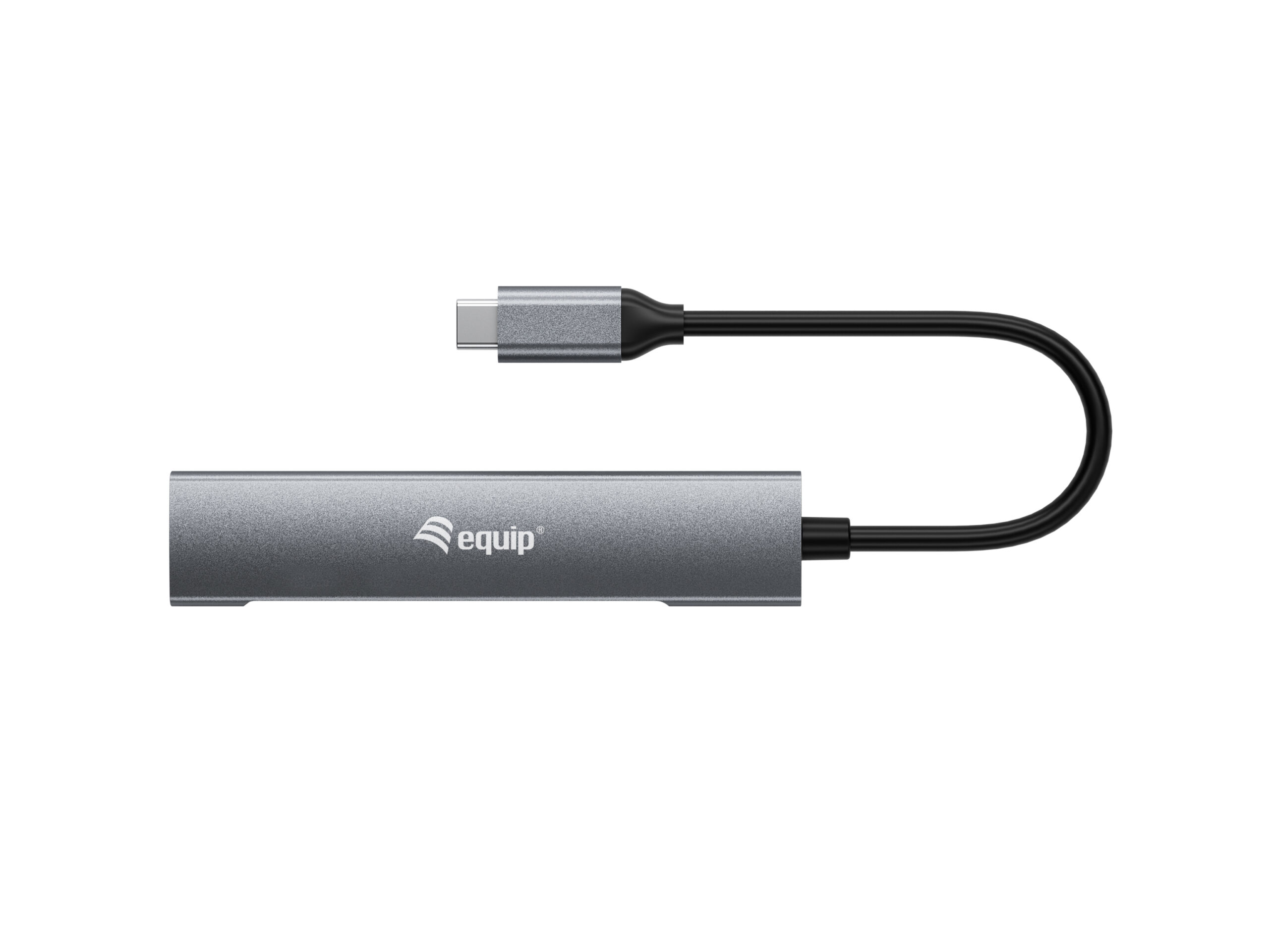 Equip 128963 interface hub USB 3.2 Gen 1 (3.1 Gen 1) Type-C 5000 Mbit/s Zwart, Zilver - Afbeelding 3