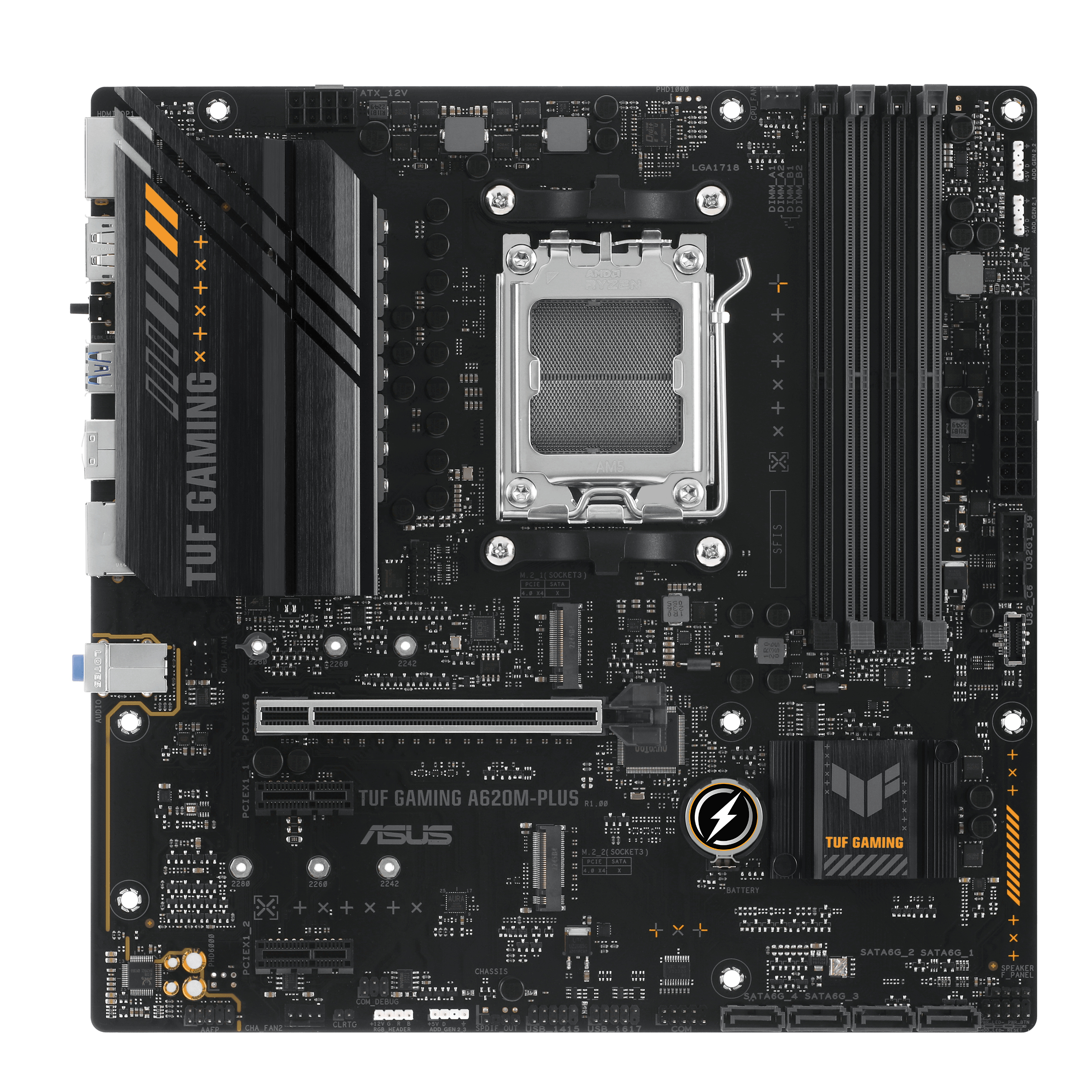 ASUS TUF GAMING A620M-PLUS AMD A620 Socket AM5 micro ATX - Afbeelding 2
