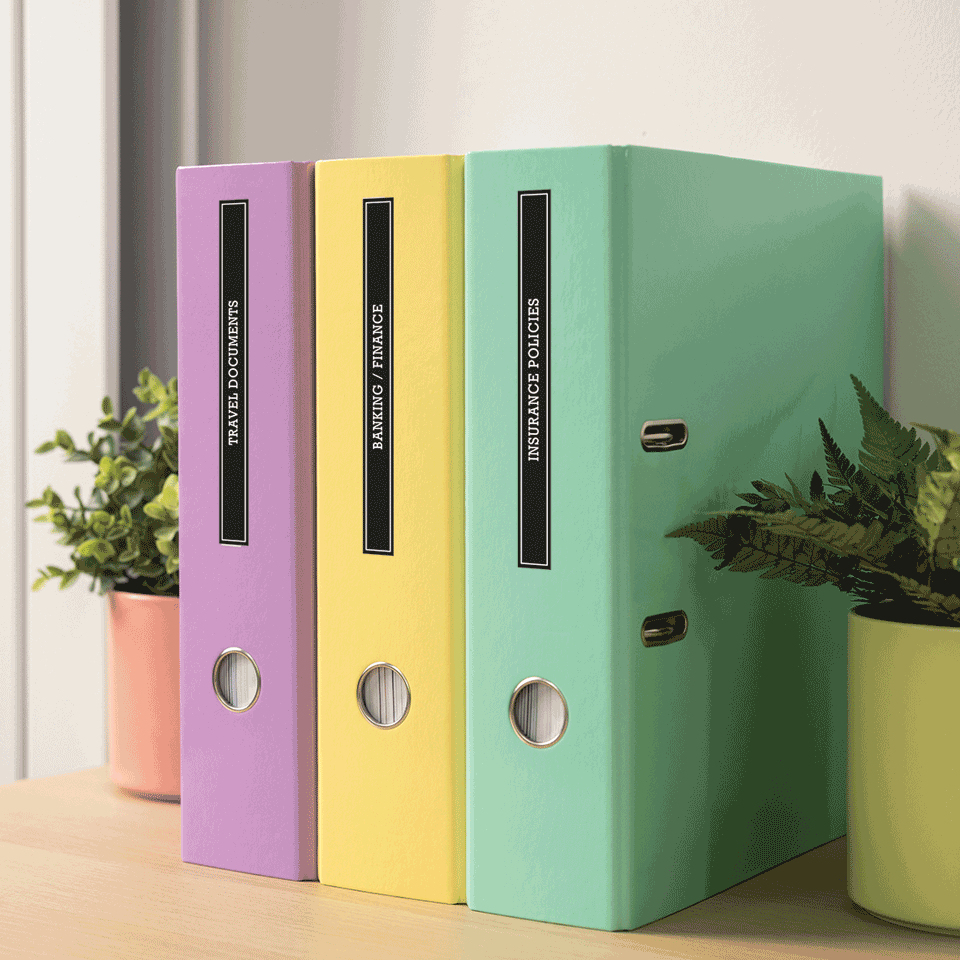 Brother BTAG-335 labelprinter-tape Wit op zwart - Afbeelding 5