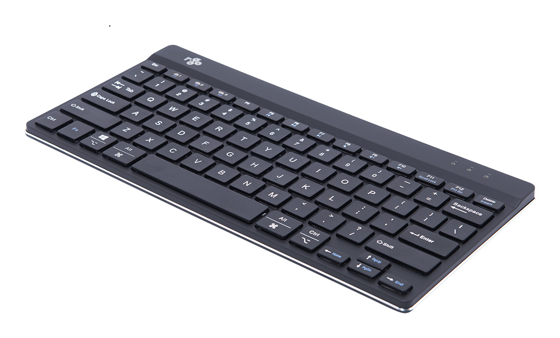 R-Go Tools Ergonomisch toetsenbord R-Go Compact Break, compact toetsenbord met pauzesoftware, QWERTY (US), Bluetooth, zwart
