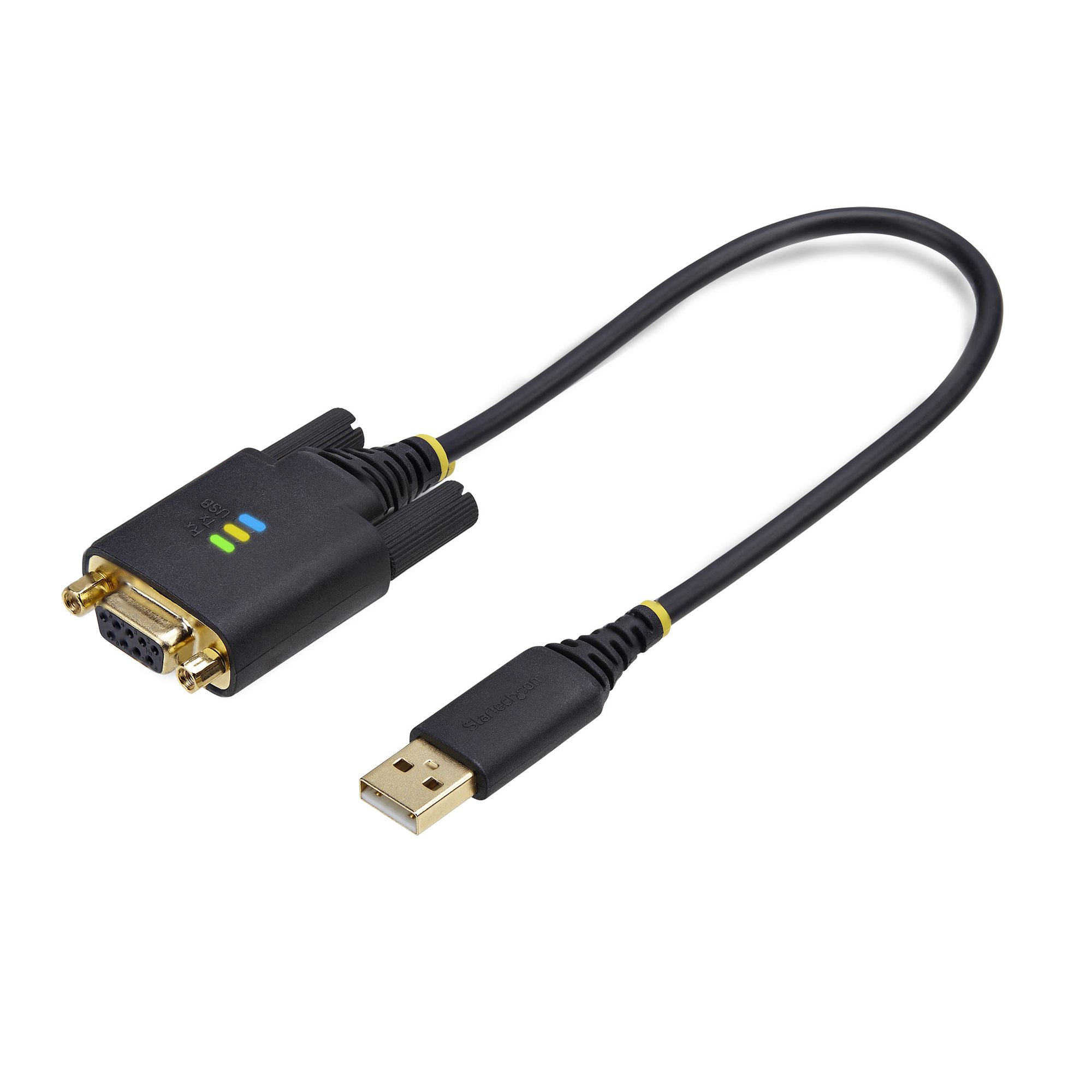 StarTech.com 30cm USB naar Null Modem Adapter/Converter Kabel, COM Retention, FTDI, USB-A naar DB9 RS232, Verwisselbare DB9 Schroeven/Moeren, ESD Bescherming, Windows/macOS/Linux - Afbeelding 3