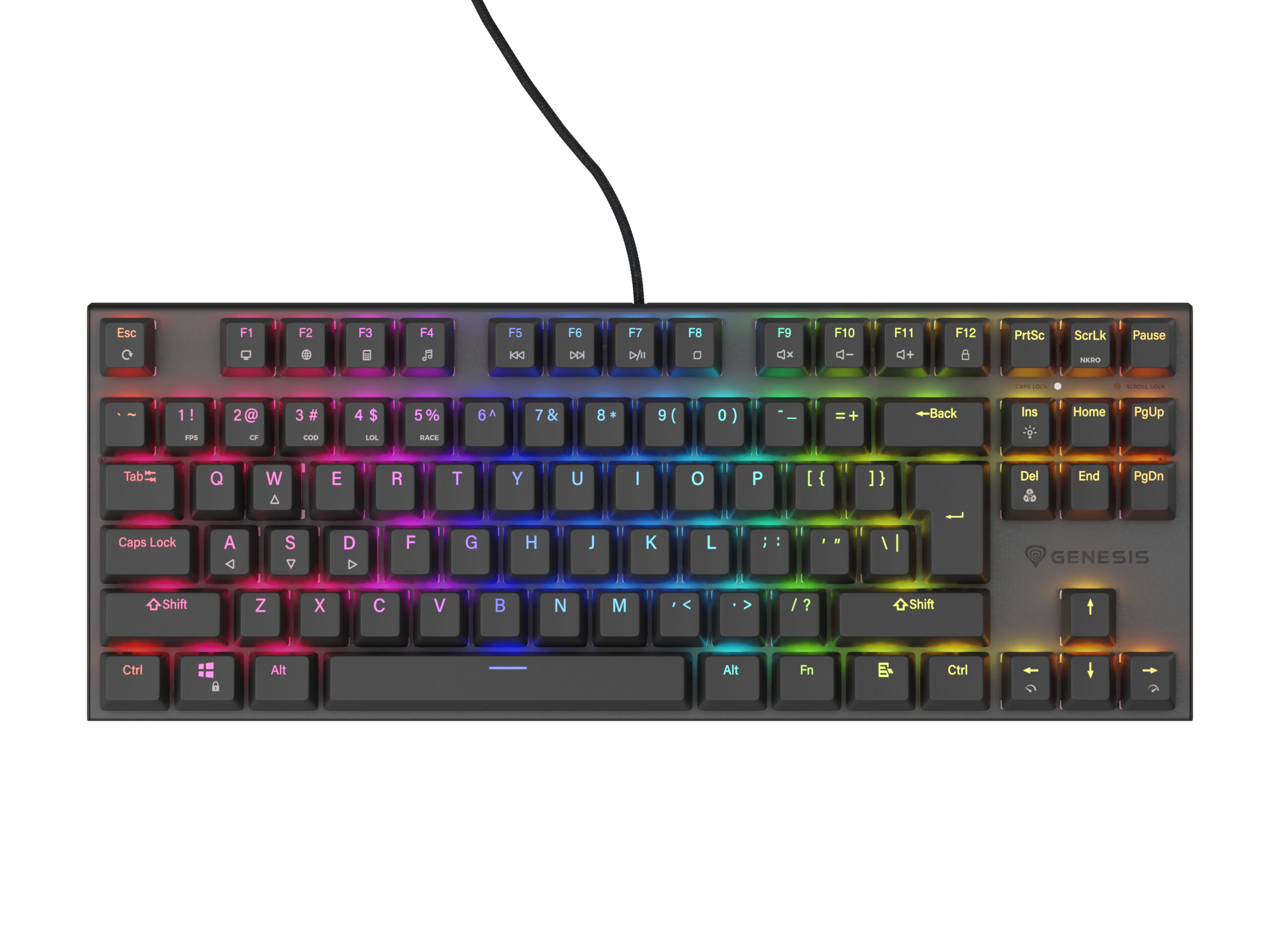 GENESIS Thor 303 TKL toetsenbord Gamen USB QWERTY US International Zwart - Afbeelding 5