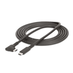 StarTech.com 2m USB-C Kabel, Robuuste Haakse USB 5Gbps Type C Kabel, 100W (5A) Power Delivery, 4K 60Hz DP Alt Mode - Thunderbolt Compatibel - Afbeelding 12
