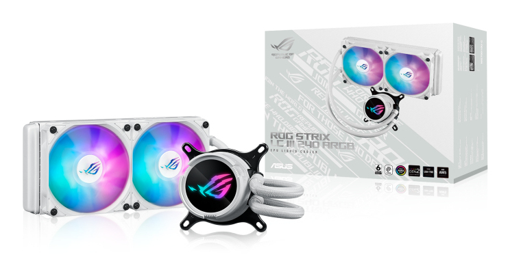 ASUS ROG Strix LC III 240 ARGB White Edition Processor Kit voor vloeistofkoeling 12 cm Wit - Afbeelding 8