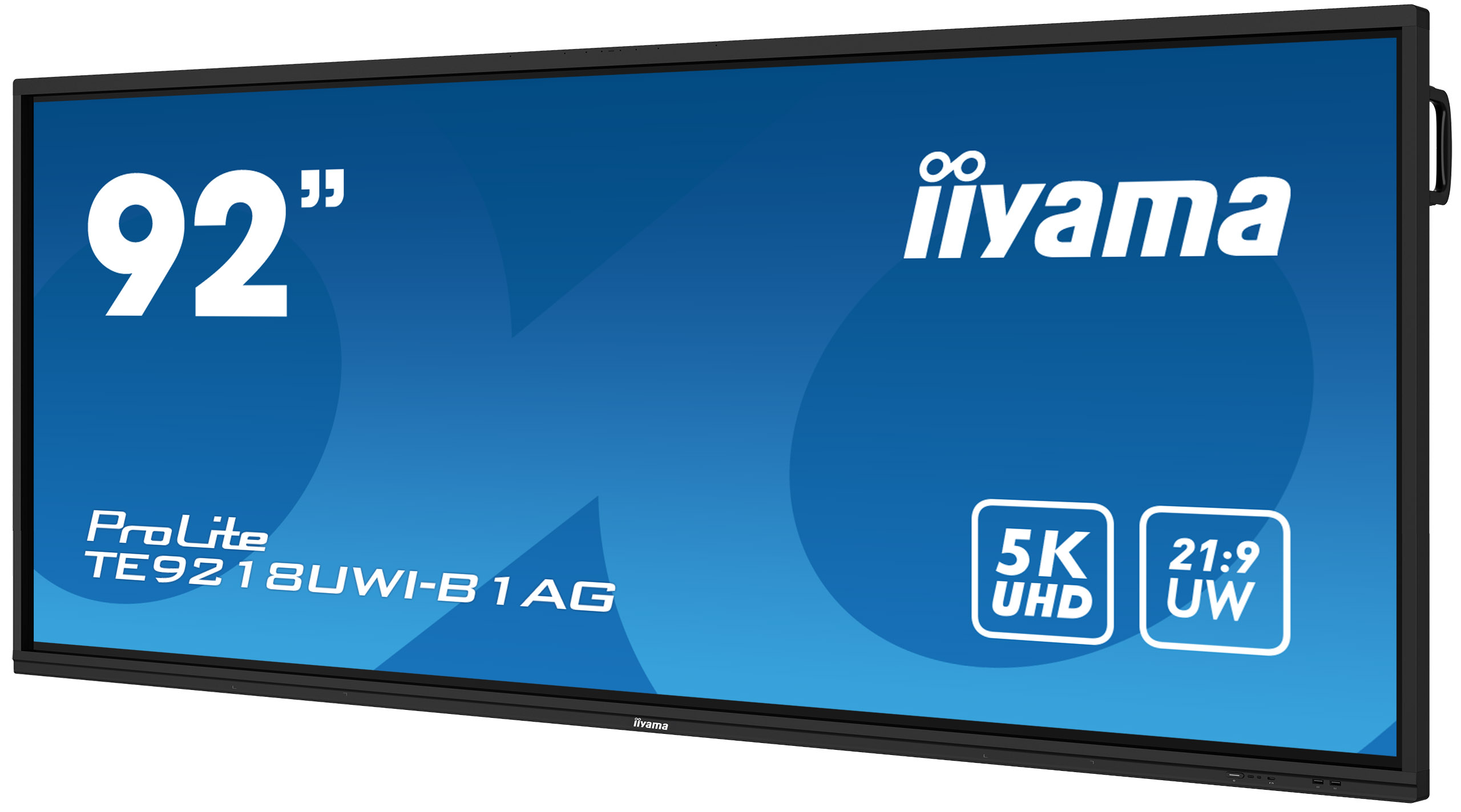 iiyama TE9218UWI-B1AG beeldkrant Interactief flatscreen 2,32 m (91.5") LED Wifi 500 cd/m² 5K Ultra HD Zwart Touchscreen Type processor Android 16/7 - Afbeelding 5