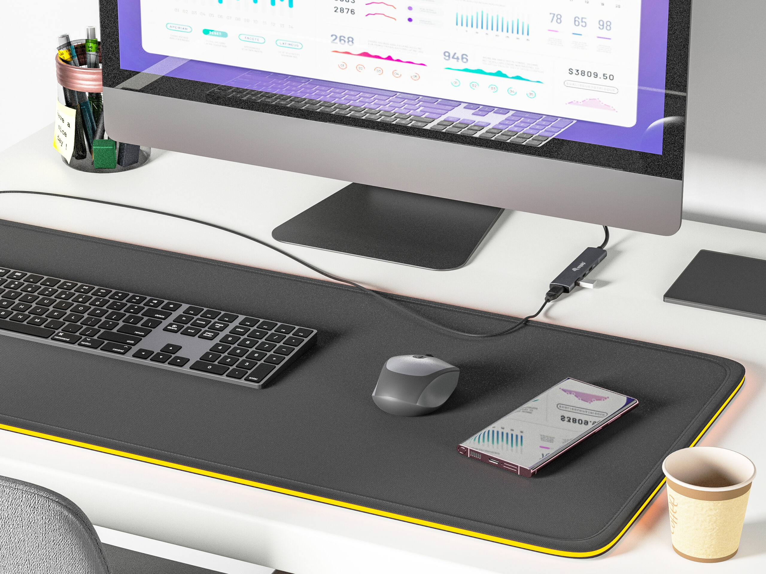 Equip 128963 interface hub USB 3.2 Gen 1 (3.1 Gen 1) Type-C 5000 Mbit/s Zwart, Zilver - Afbeelding 7