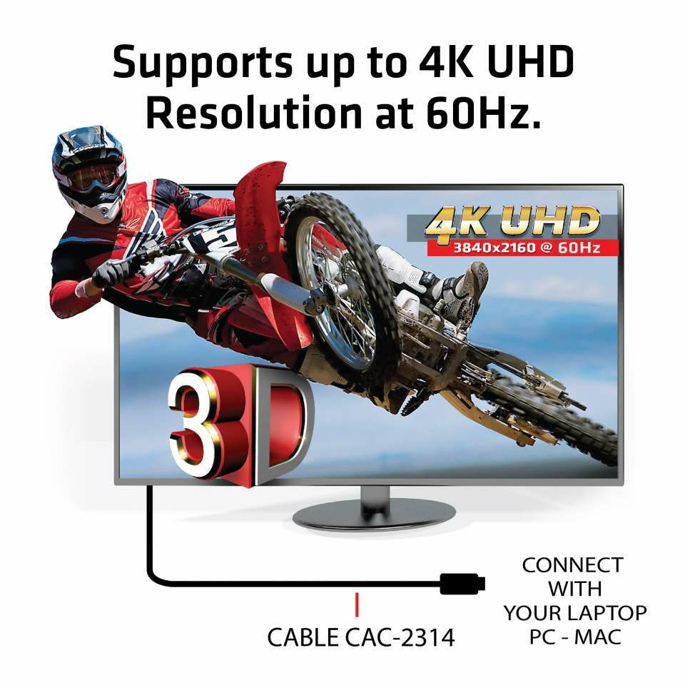 CLUB3D HDMI 2.0 4K60Hz UHD RedMere Kabel 15 meter - Afbeelding 5