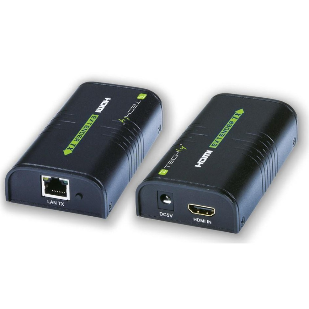 Techly IDATA EXTIP-373 audio/video extender AV-zender & ontvanger Zwart - Afbeelding 2